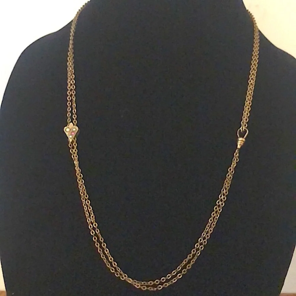 Antique opal watch fob necklace art deco slide - Picture 7 of 7
